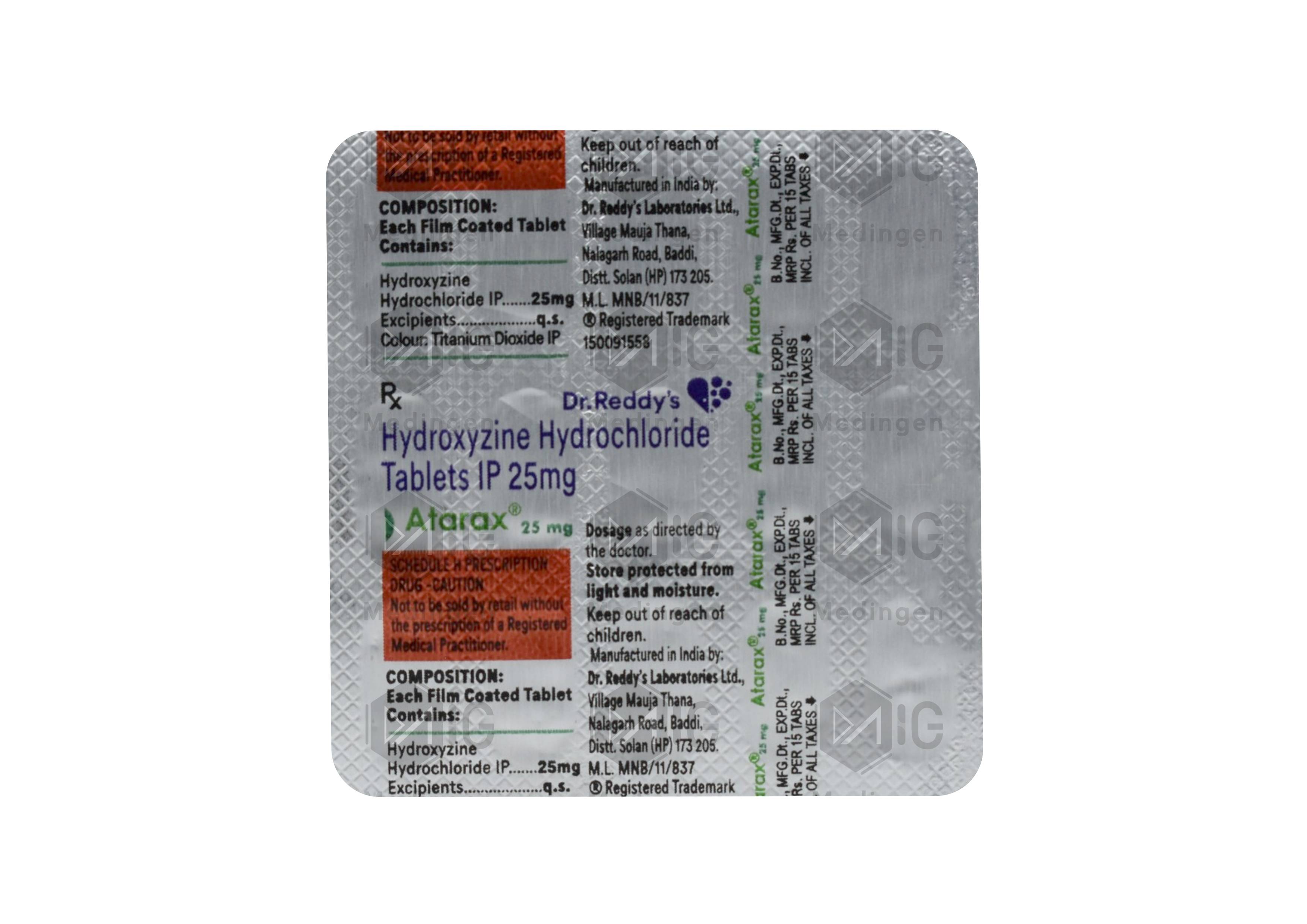 ATARAX 25MG